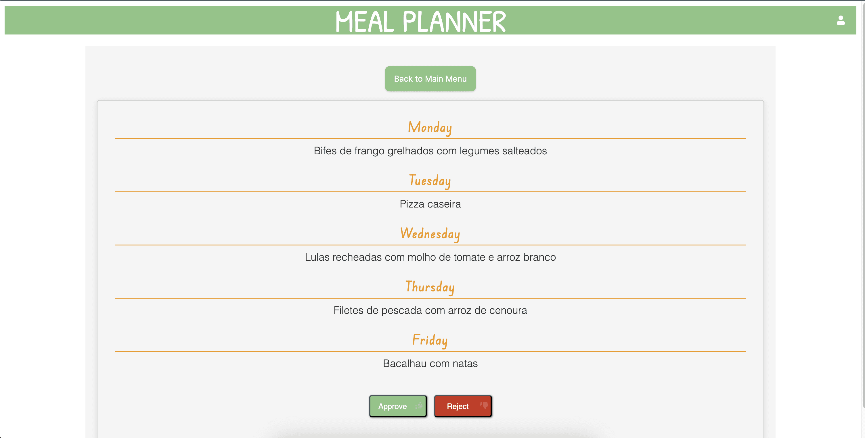 Meal Planner